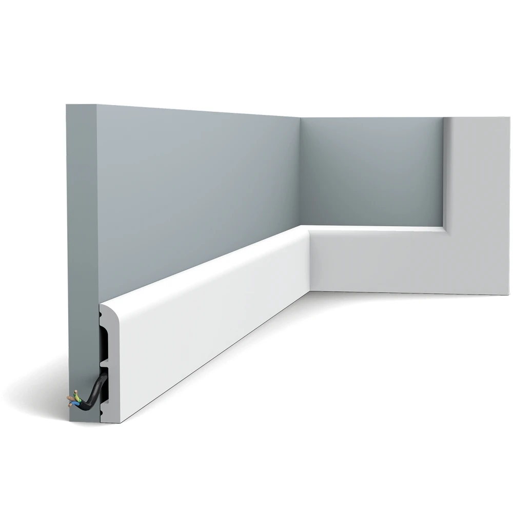 Плинтус Orac Decor (2000x75x13) Белый SX183 Cascade