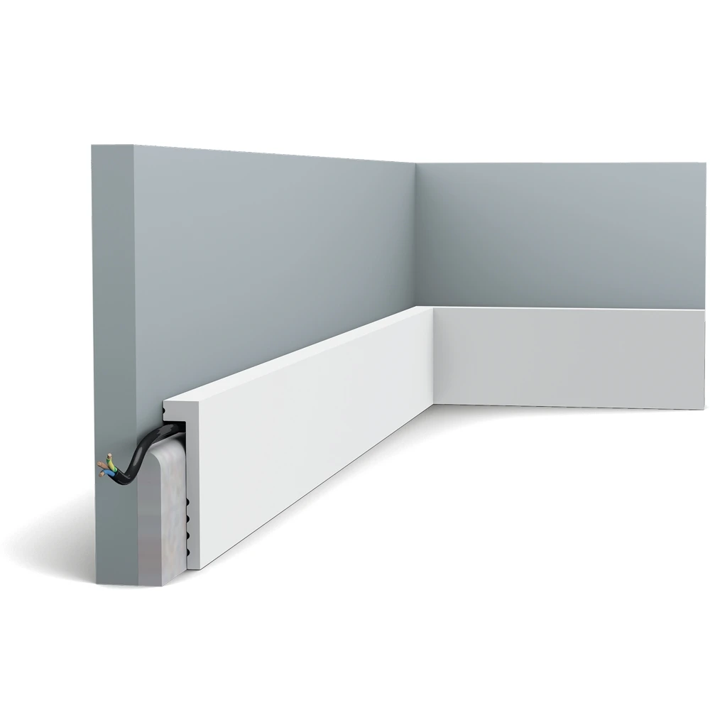 Плинтус Orac Decor (2000x100x22) Белый SX171 Square