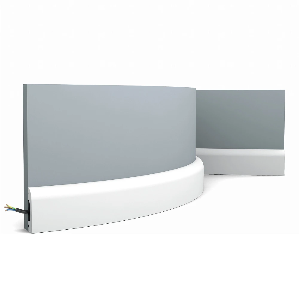 Гибкий плинтус Orac Decor (2000x50x13) Белый SX182F Cascade
