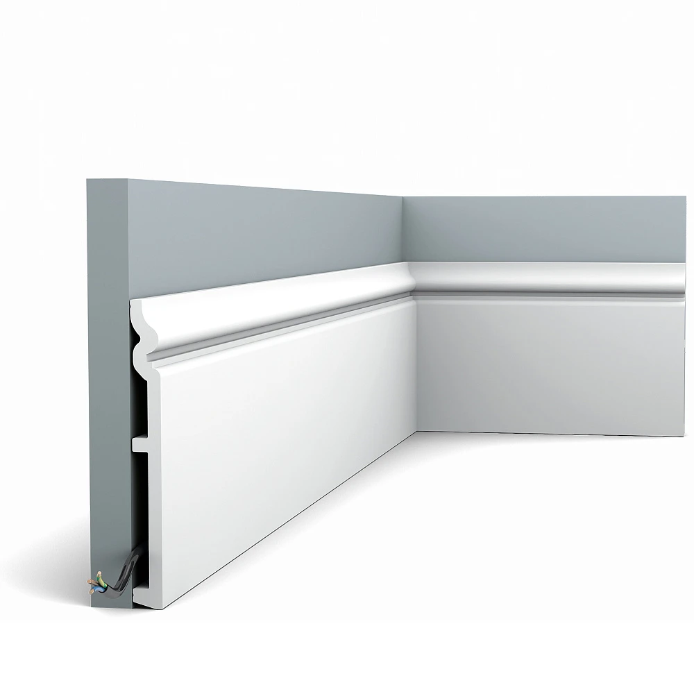 Плинтус Orac Decor (2000x180x18) Белый SX206 Contour